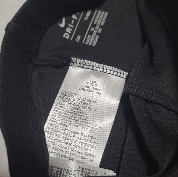 NWT Nike Dri-Fit 12M Girls Pink Long Sleeve Top With Nike Elastic Band And  Pant - Picture 8 of 10